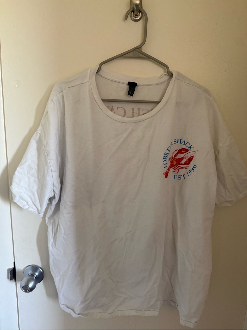 White Lobster Shack Graphic Tee - Casual Men’s Shirt